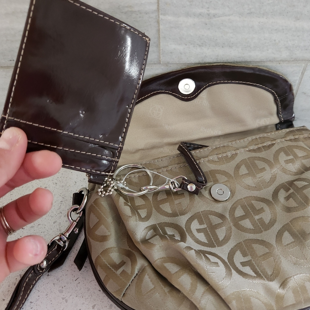 NWOT Gianni Bernini bag mini wristlet multi pockets - Picture 7 of 9
